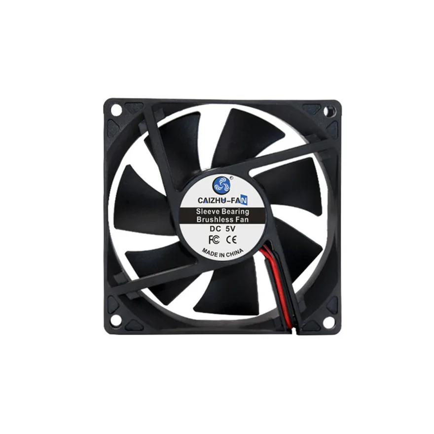 Втулка подшипника DC5V 12V 24V 80MM CPU Fan 8025 80*80*25MM 8*8*2 5 CM кулер инвертора Вентилятор 2pin |