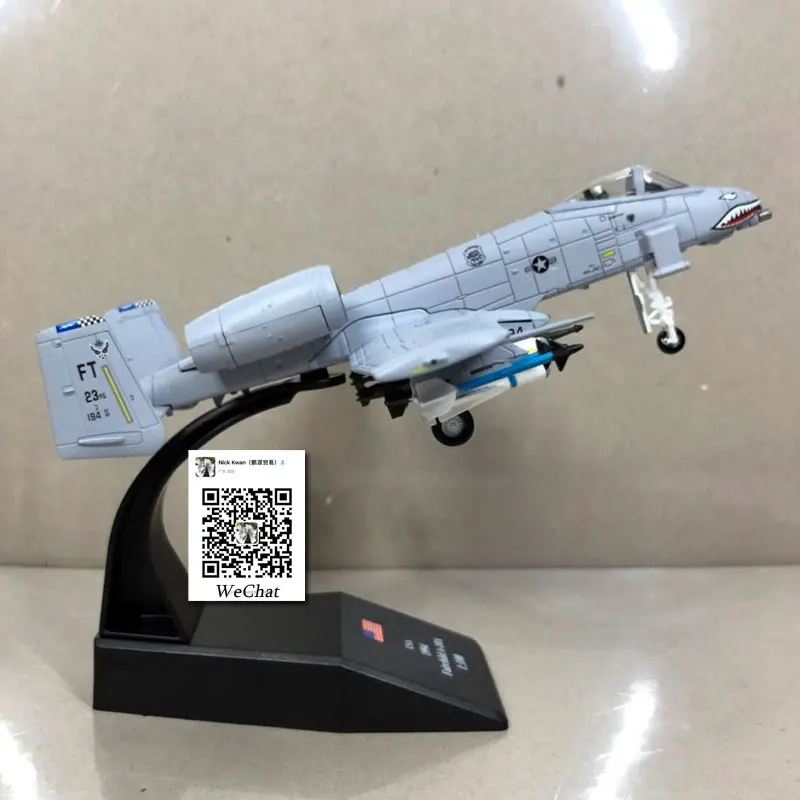 WLTK 1/100 весы A 10 Thunderbolt II Штурмовик 23rd TFW Летающие тигры Diecast металлические