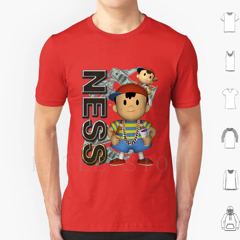 Ness Smash Brothers Melee Earthbound T Shirt Print Cotton Smashbros Supersmashbros Splatoon Fireemblem Ssb Wiiu 3Ds Smash4