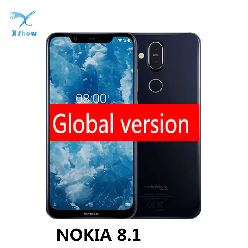 NOKIA 8.1 Global version Cellphone 6.18inch 4GB RAM 64GB ROM NFC Snapdragon 710 Android 10 3500mAh 18W Fast charge Mobile Phone | Мобильные