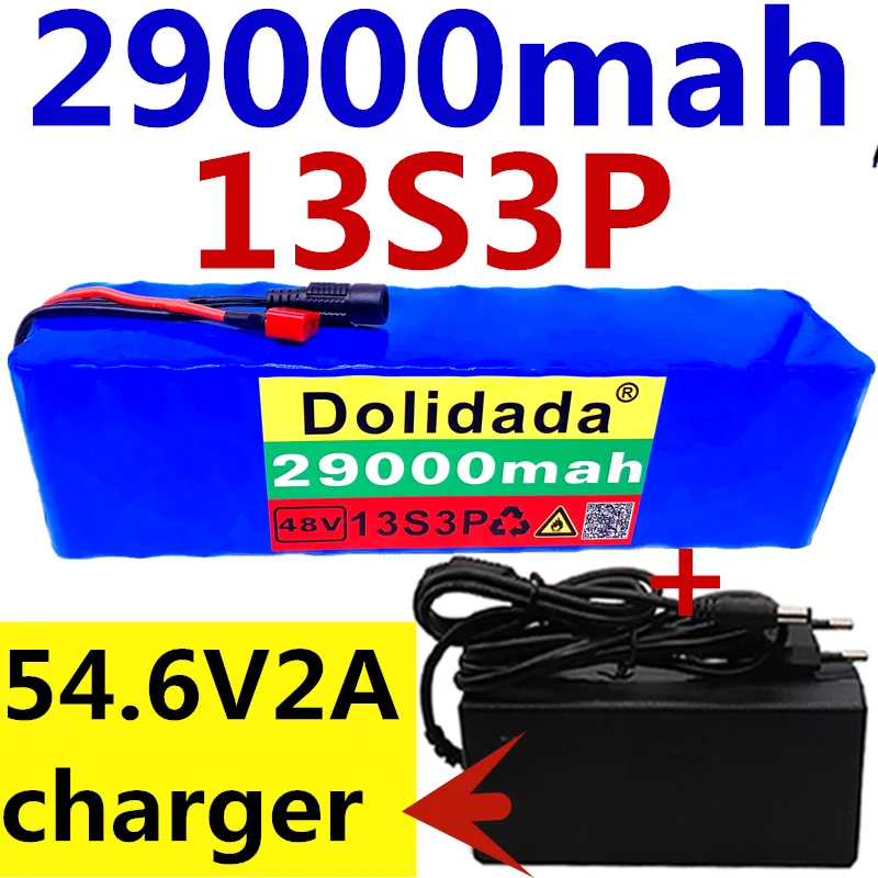 PROD 1005003421039446 48v lithium ion battery 48v 29Ah 29000mah 500w
13S3P Lithium ion Battery Pack For 54.6v E-bike Electric bicycle
Scooter +Charger