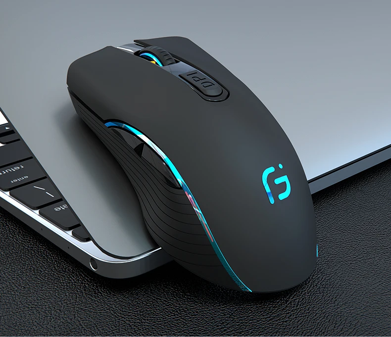 KuWFi Компьютерная мышь Bluetooth 4.0+ 2.4Ghz Wireless Dual Mode 2 In 1 Mouse 2400DPI Эргономичная портативная