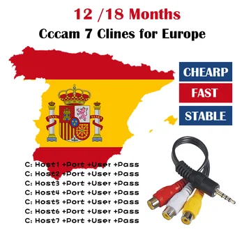

Special for Slovakia Europe HD Cccam europe Spain Portugal Germany Poland Satellite tv Receiver Cccam Clines For DVB-S2 V8 BOX