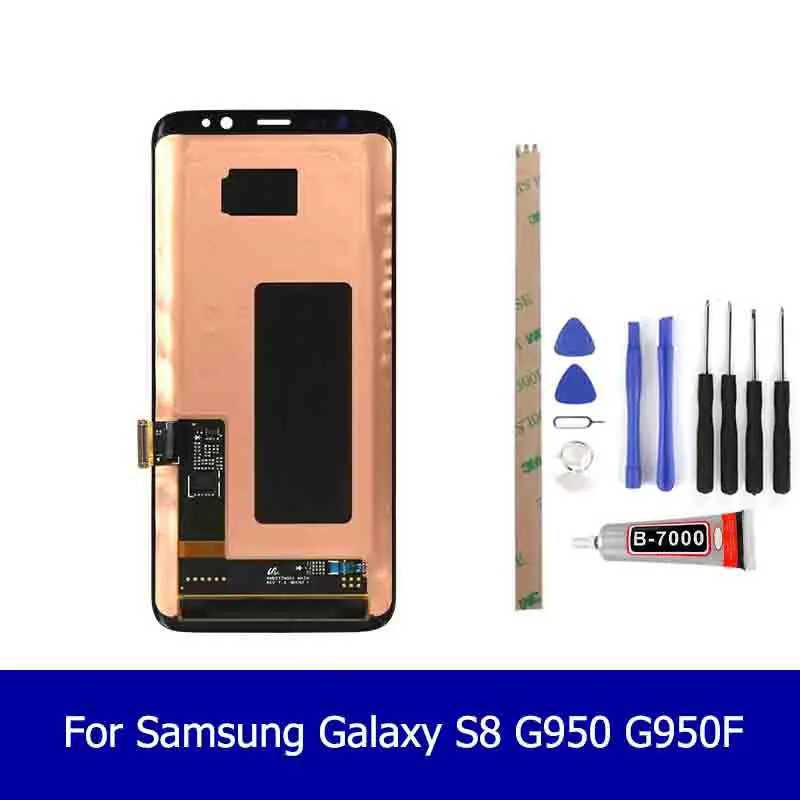 Оригинальный супер Amoled для Samsung Galaxy S8 g950 G950F Plus G955 G955F ЖК дисплей сенсорный экран