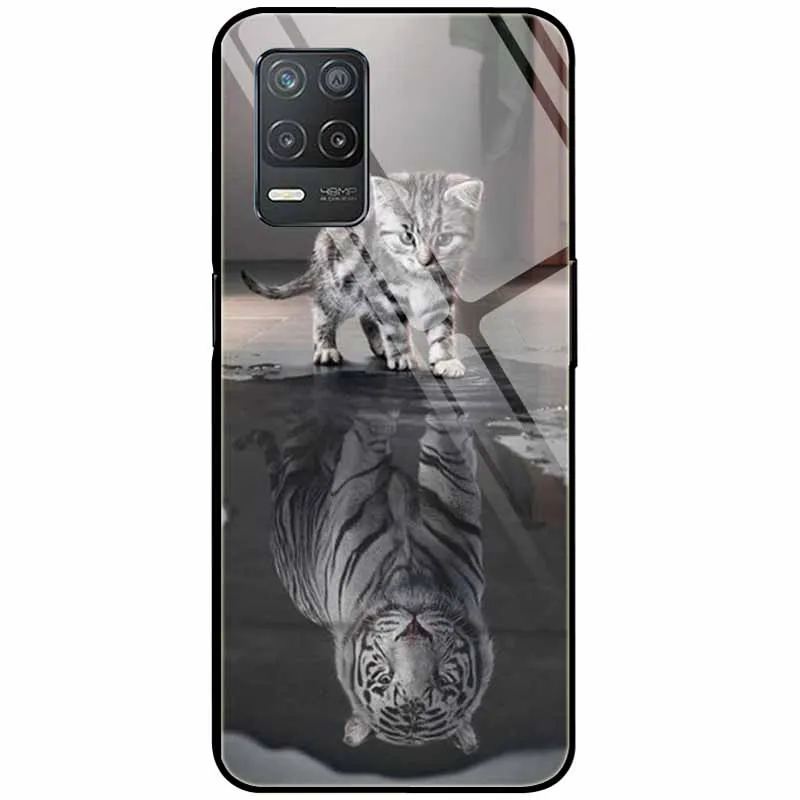 Tempered Glass Hard Protective Back Cover - Cute Design
