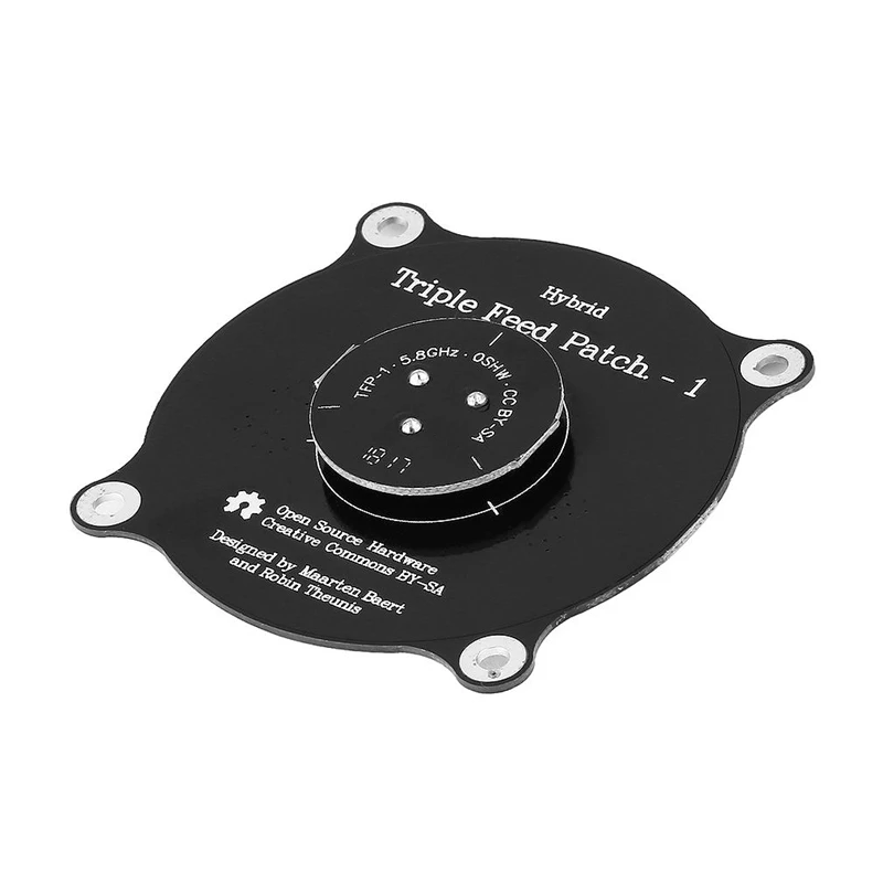 5,8 GHZ Fpv Тройная подача патч антенна, Rcmall 9.4Dbi Высокая точность Sma папа к Sma папа кабель адаптер, направленный Циркулярный пол
