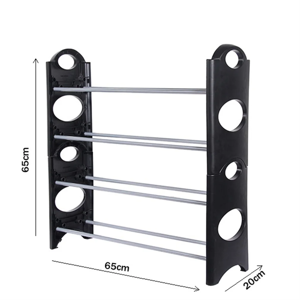 6 \ 4 Tiers Fashion Practical Shelf Shoes Shoe Rack Storage Adjustable Home Bathroom Organizer Stand Cupboard Tower Dropshipping