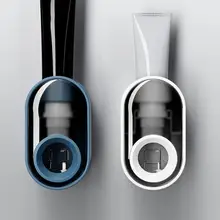 

6 Colors Great Automatic Anti-dust Toothpaste Dispenser PC Toothpaste Holder Detachable for Office