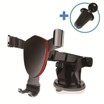 

car Center console suction cup gravity bracket outlet mobile phone bracket Alloy car mobile phone holder