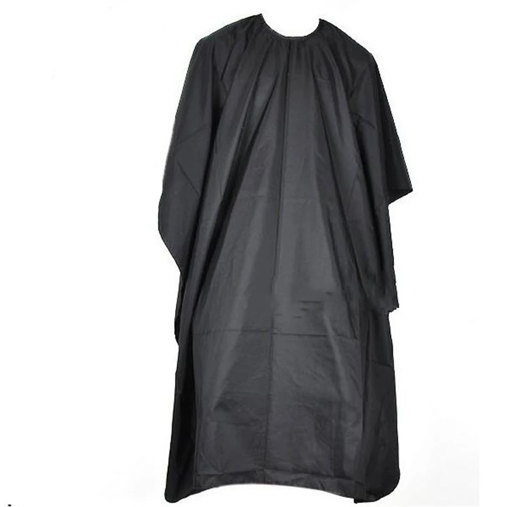 Salon Haircutting Cape Hairdressing Cloth Hairdresser Barbers Cape Gown Cloth Waterproof Salon Apron Black