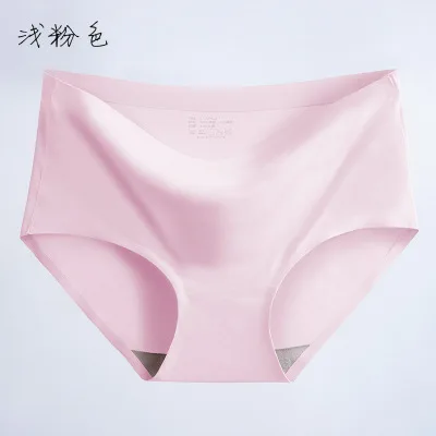 light pink Нижнее белье оптом женское Новое дышащее ледяное шелковое сексуальное женское нижнее бельё из чистого хлопка Большие размеры RH002 - Цвет: light pink
