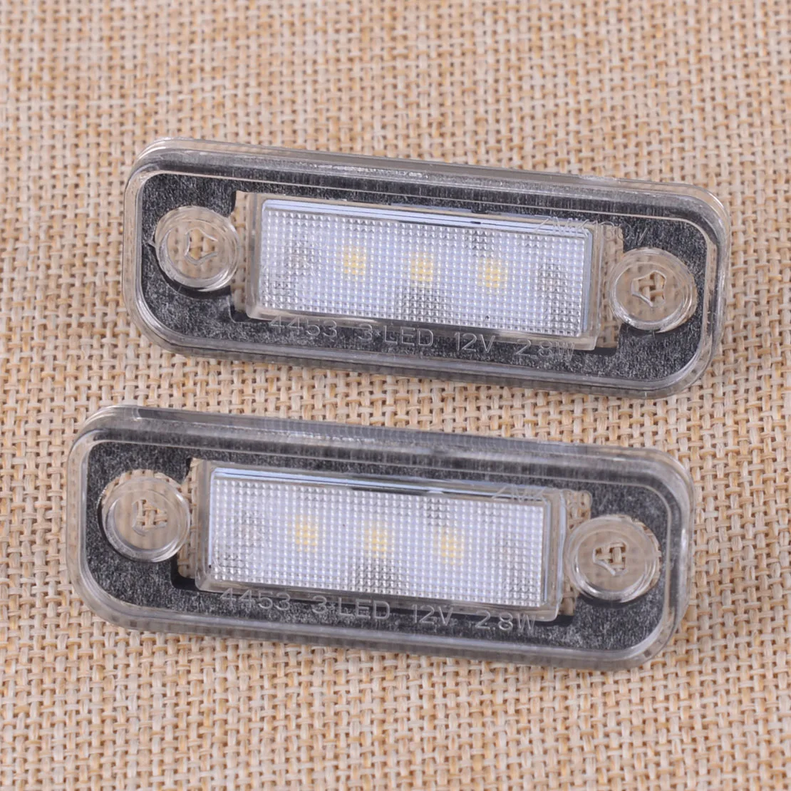 DWCX 3 SMD белый светодиодный номерной знак тег лампа светильник без ошибок DC 12 В 5 Вт подходит для Mercedes Benz W203 5D W211 W219 R171