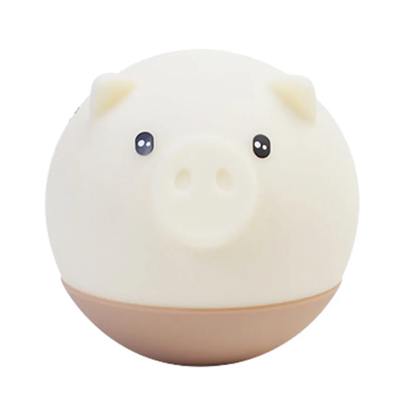 

Colorful LED Cute Little Night Lights Creative Pig Pig Pat Lamp USB Charging Silicone Gifts Night Lantern Cartoon -Trick or Trea