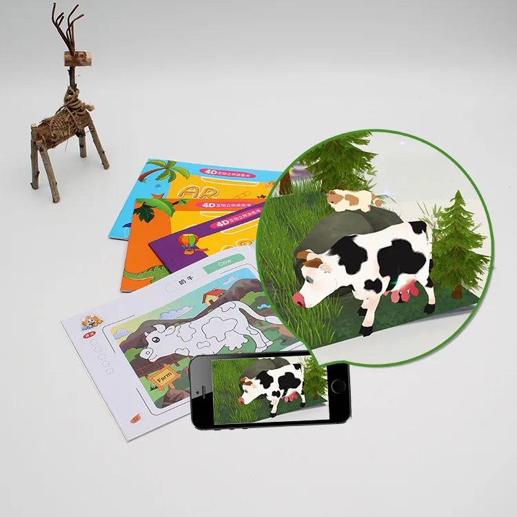 3D AR детская научно-образовательная игрушка книга мультфильм Реклама Экологически чистая научная и образовательная игрушка