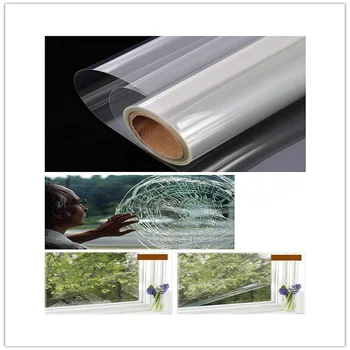 

SUNICE 1.52*10m 2mil Clear Safety Film Anti-crash Protection Film Window Glass Protection Film For Car Window Building