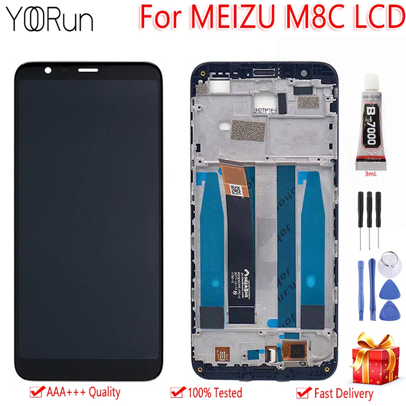 5 45 &quotдля Meizu M8C M809L M810H ЖК дисплей кодирующий преобразователь сенсорного экрана в