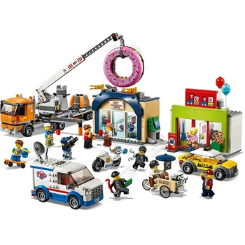 

NEW city series Donut shop opening Compatible with 60233 Building lepining bricks Blocks Bricks lepinblocks Toys gifts