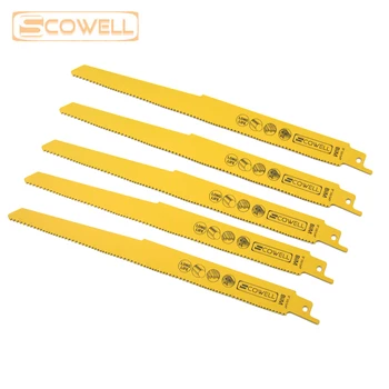 

30% Off 100pcs 9 inch 10/14TPI Variable Teeth Reciprocating Saw Blades Bi-metal M42 Cobalt 8% Demolition Sabre Saw Blades