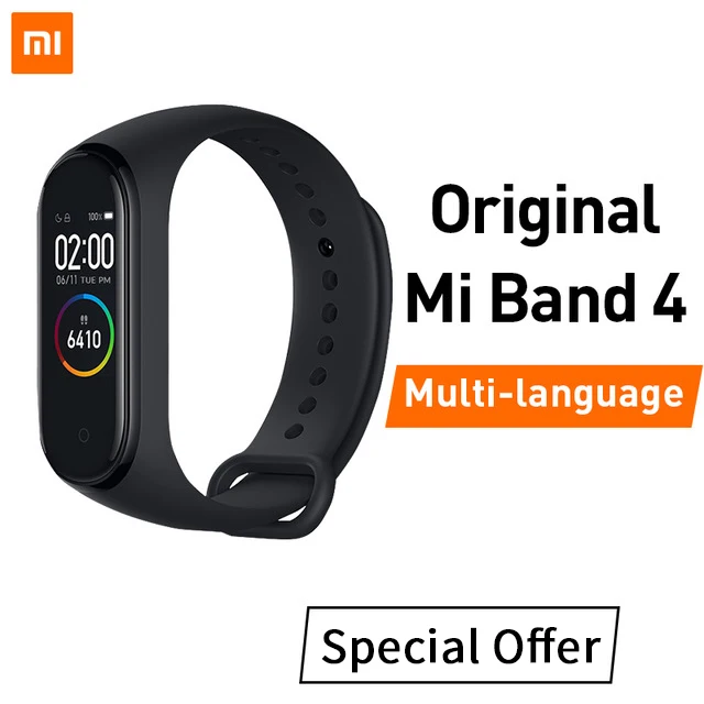 Special offer Xiaomi Mi смарт-браслет 4 Bluetooth 5,0 фитнес-браслет AMOLED цветной сенсорный экран Музыка AI пульс - Цвет: Special offer
