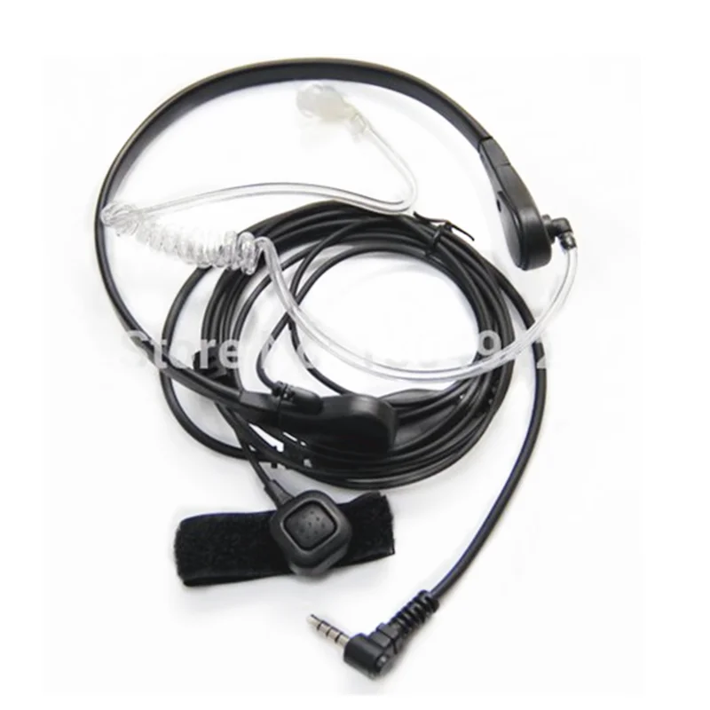 Throat Mic Microphone Covert Acoustic Tube Earpiece Headset  for Yaesu Vertex VX-3R 5R 210 210A Two Way Radio Walkie Talkie 1pin