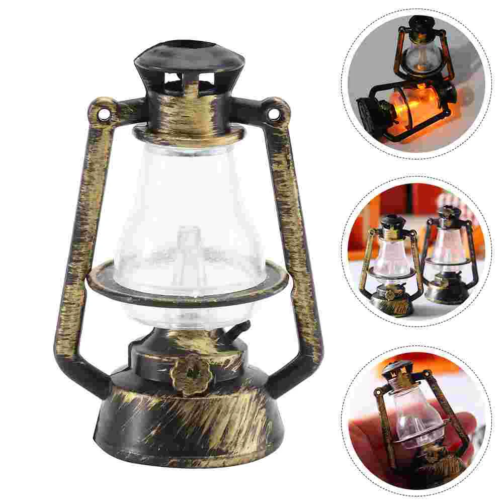 3pcs Mini Kitchen Kerosene Lamp Fairy House Retro Lamp DIY Crafts Gift