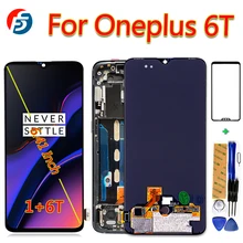 Fansu AMOLED ЖК-дисплей для Oneplus 6T A6010 A6013 сенсорный экран 6,41 дюймов дигитайзер сборка рамка с инструментами и стеклянной пленкой