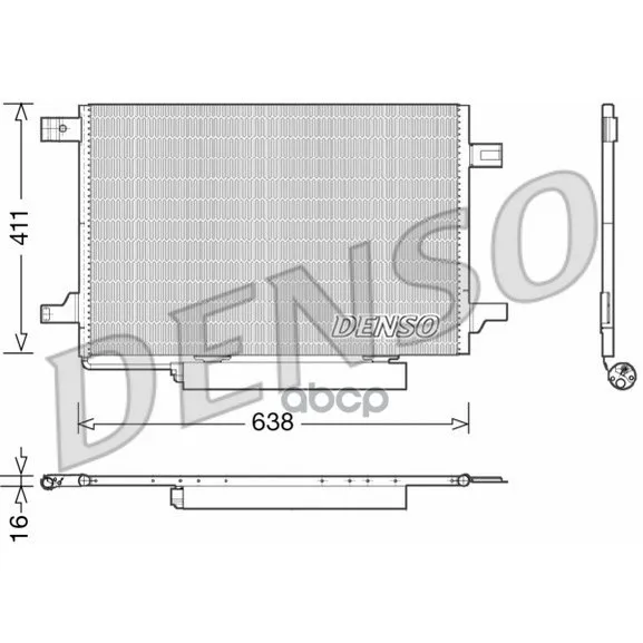 Радиатор Кондиционера Denso арт. DCN17004
