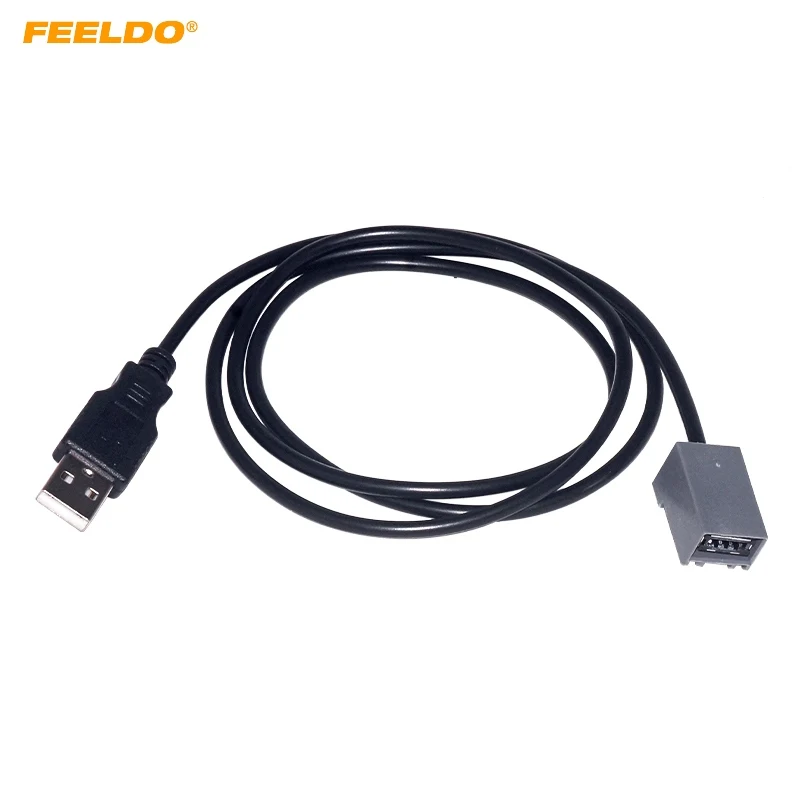 

Автомагнитола FEELDO, AUX-кабель, гнездовой порт 2,0, USB-разъем, аудио провод, адаптер для Honda Civic/Accord/Odyssey Mitsubishi Lancer