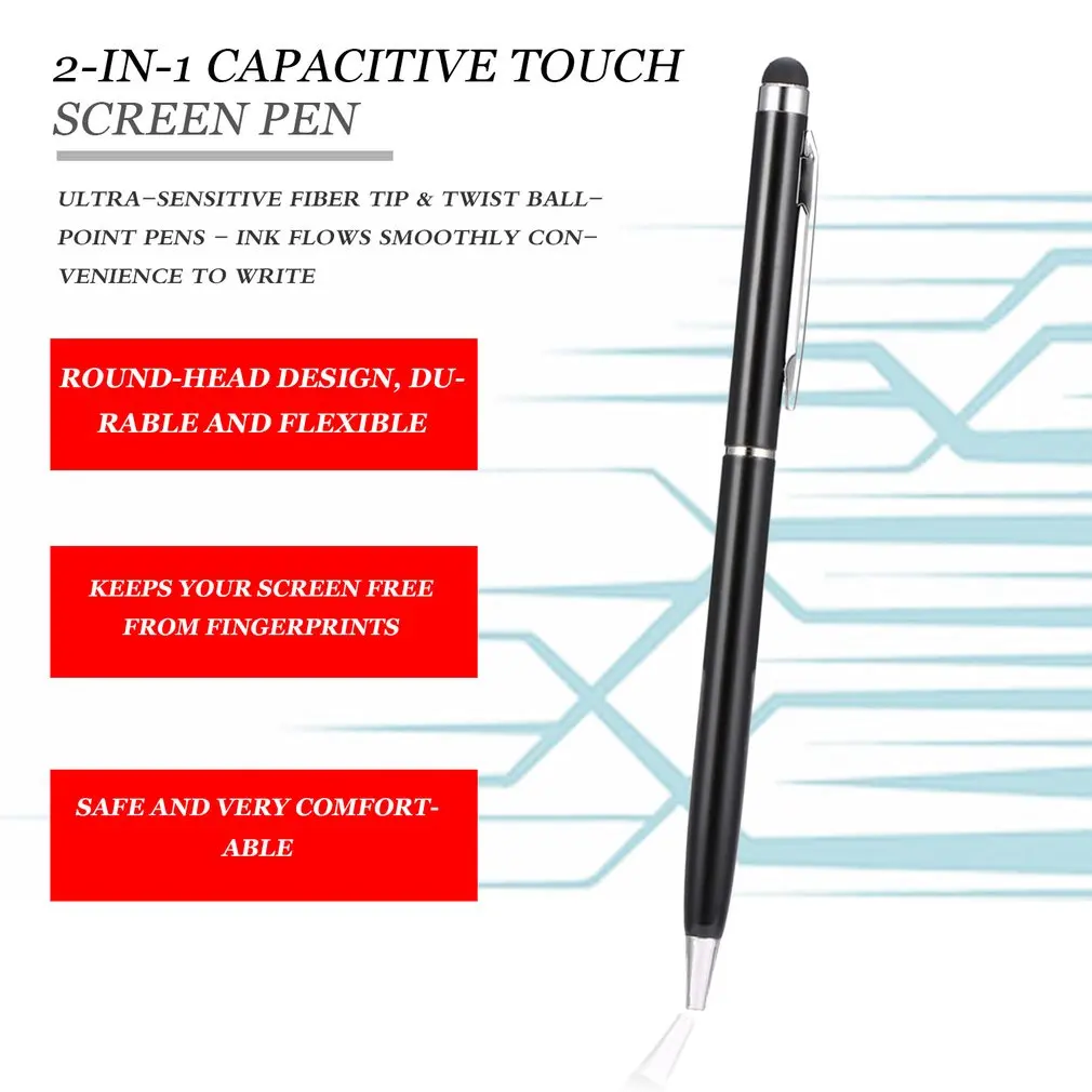 LESHP 2 в 1 емкостный сенсорный экран Стилус и шариковая ручка для iPad 2 3 для iPhone 4 4S