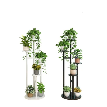 

Household Ground Province Space Airs Multi-storey Indoor A Living Room Bedroom Balcony Iron Art Flower Rack Pelvic Shelf