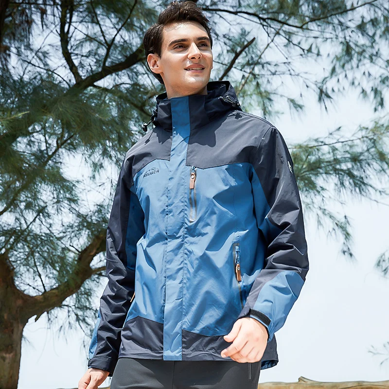 Waterdicht Berg Kleding Heren Jassen 3-in-1 Systemen Jas Winter Fleece Warm Softshell Outdoors Sport jas Waterdicht Berg Kleding Heren Jassen 3-in-1 Systemen Jas Winter Fleece Warm Softshell Outdoors Sport jas