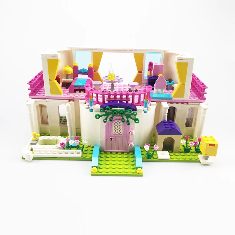 NEW Princess Series Castle Party Building Blocks Sets Legoes Bricks Classic Kids Girl Gifts Model Toys 4
