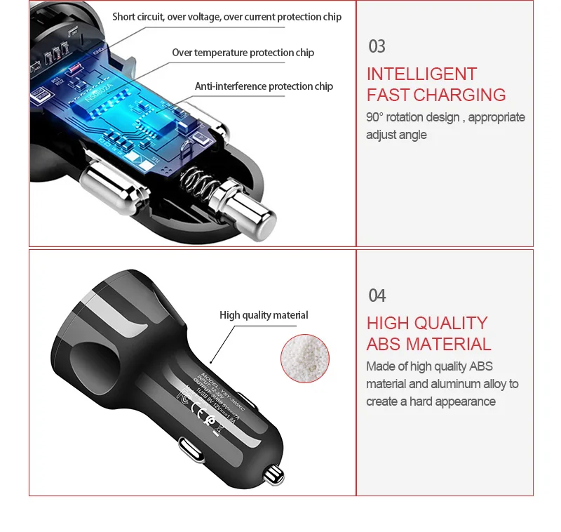 12/24 v автомобиль Зарядное устройство 3.1A Dual USB зарядное устройство для быстрой зарядки автомобили прикуривателя Зарядное устройство розетка в автомобиль в реальном времени Напряжение авто аксессуары