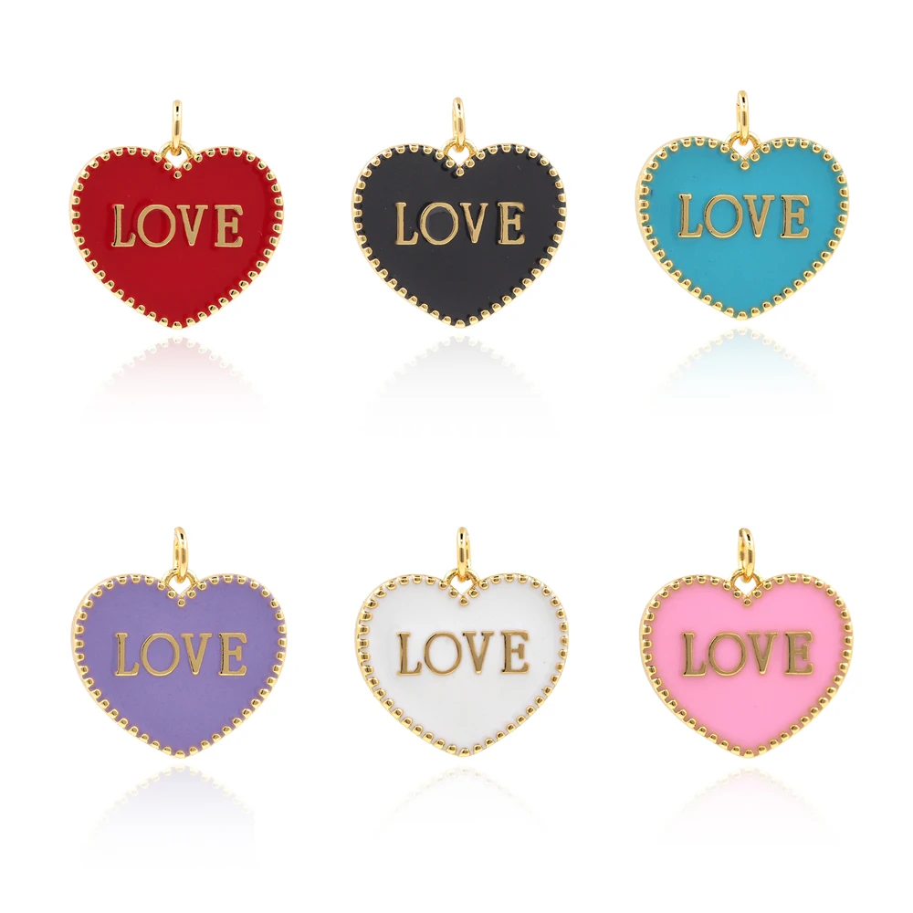 

Red Heart Love Pendant Women's Necklace Lace Gold Collar Lover Gift Bohemian Party Fashion Jewelry 2021Love Charm
