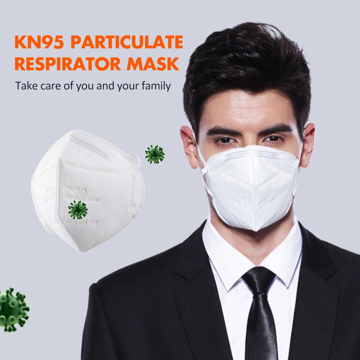 

10PCS Mask Foldable Non-woven Mask Particulate Respirator Mask
