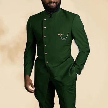 

Thorndike Custom Made Groomsmen Suit Mens Wedding Prom Suits 2020 Single Breasted Long Formal Suit Autumn Winter 2 Pcs Male Suit