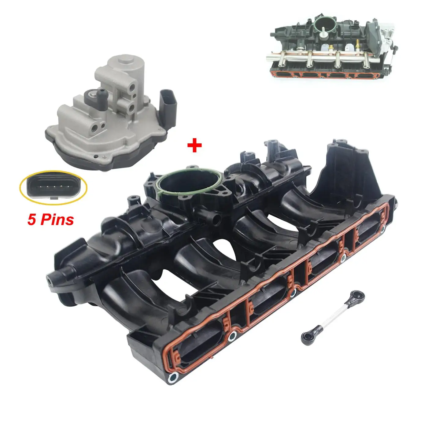AP01 Intake Manifold &amp Flap Motor For Audi VW Jetta Seat Skoda 2.0 TFSI 06F133201P | Автомобили и - Цена: 11 060,48 - 12 289,86 руб.