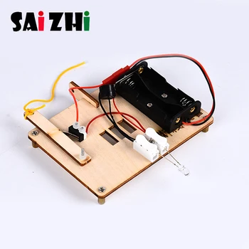 

Saizhi Diy Disconnection Condition Aiming Anti-theft Alarm Module DIY Materials Home School Educational Kit Toys For Kids