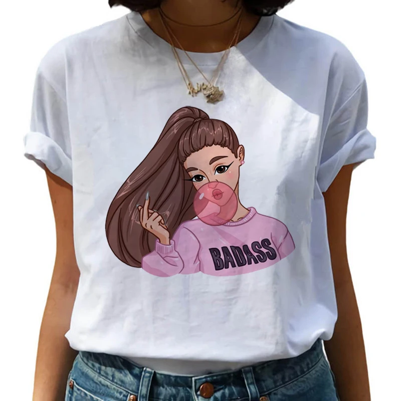 Ariana Grande Thank You, next Harajuku футболка женская Ullzang 7 колец новая футболка Эстетическая хип-хоп футболка модные футболки женские - Цвет: 8960