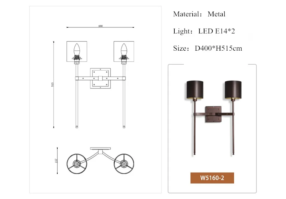 Lamparas Wandlamp, лофт, промышленный Ретро светильник для гостиной, спальни, прикроватный светодиодный настенный светильник, современный простой настенный светильник для коридора