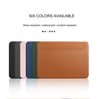 

Portable Laptop Sleeve Case Computer Liner Bag For Macbook Tablet Notebook 12/13.3/13 Air/15.4/16 Inch Pu Leather Bag For Mac
