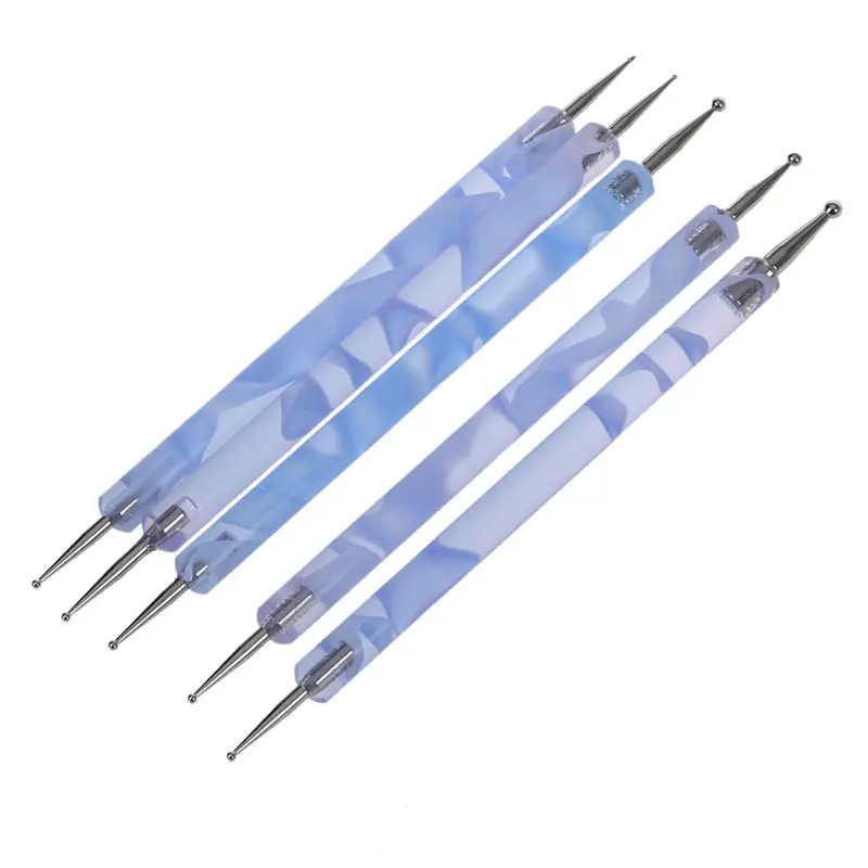 HTHL-15pcs кисти для ногтей или 5 шт точечная ручка Marbleizing инструмент