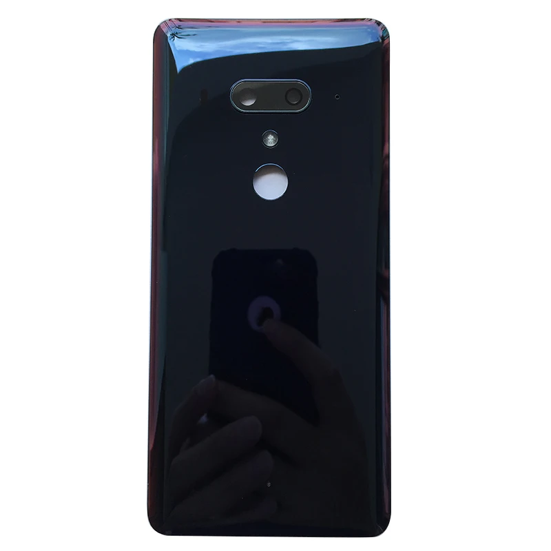 Navy Blue ZUCZUG, стеклянный задний корпус для htc U12 Plus, чехол на батарейку, чехол на дверь U12 Plus, запасная часть с объективом камеры+ логотип - Цвет: Navy Blue