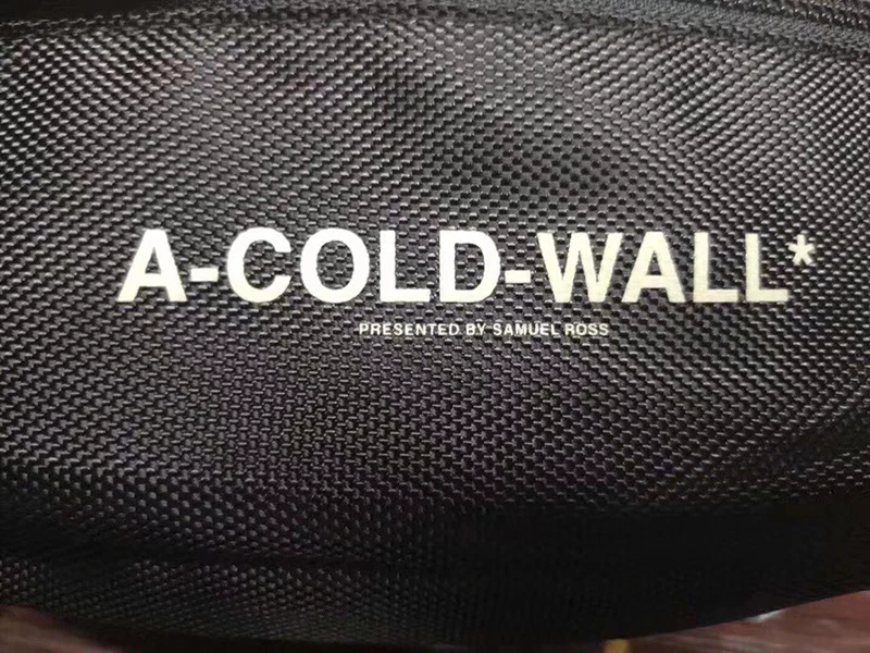 A-COLD-WALL черный нагрудный мешок унисекс сумка ACW двойная сумка крест нейлон металлическая пряжка на ремень карман