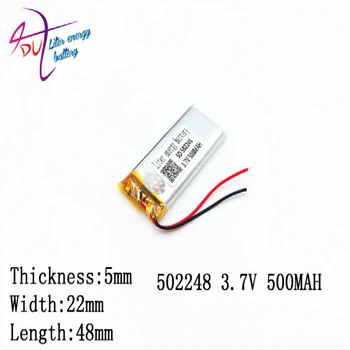 

502248 502050 3.7V polymer lithium battery MP3 MP4 MP5 GPS 500MAH Liter energy battery Bluetooth small toys