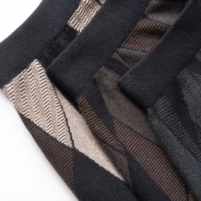 Autumn And Winter New Plaid Skirts Female Temperament A-Line Skirt Women Long Knitted Big Pendulum Thick Skirt Mujer Elegant 100