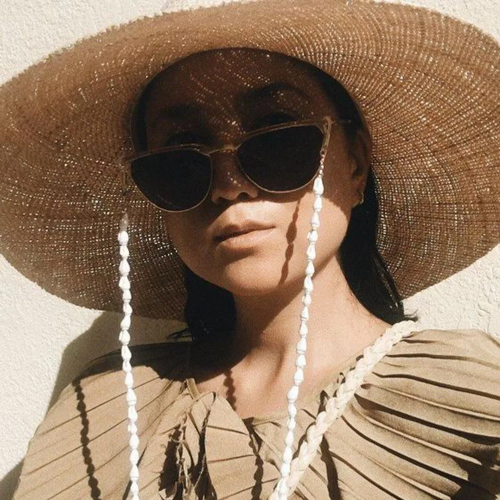 Fashion Pearl Beads Glasses Chain Holder Strap Necklace Lanyard Women Fashion Anti-lost Eyewear Accessories Wholesale