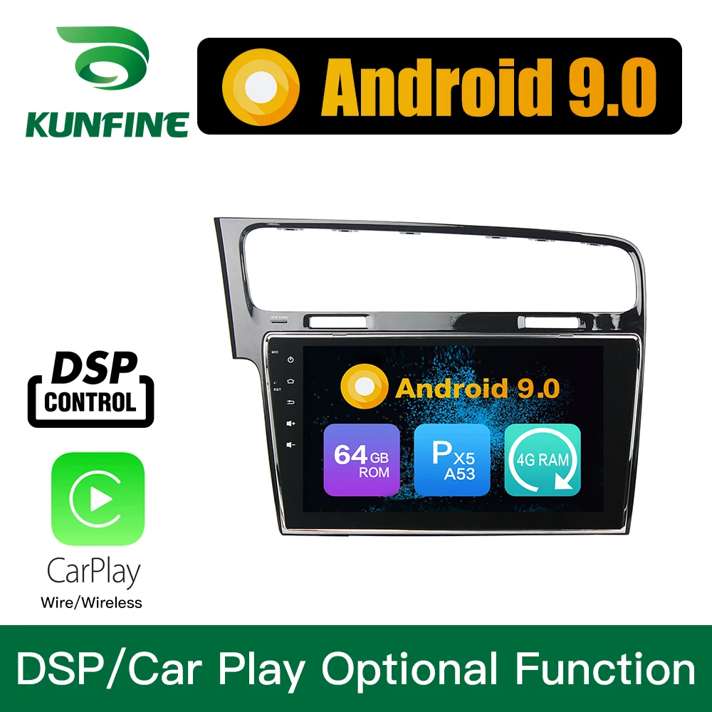Android 9,0 Восьмиядерный 4 Гб ОЗУ 64 Гб ПЗУ автомобильный DVD GPS; Мультимедийный проигрыватель стерео для Volkswagen Golf 7 2013 головное устройство