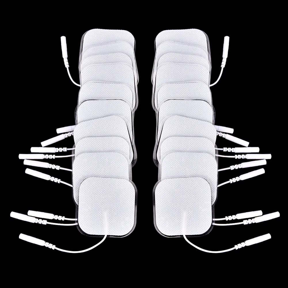 100P/50P 4x4cm Muscle Stimulator Electrode Pads Non-woven Fabric Self Adhesive Replacement Pads for Tens Digital Machine 3