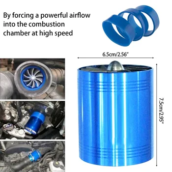 

Save gasoline F1-Z Double Turbine Turbo Charger Gas Fuel Saver Fan Car Supercharger